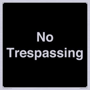 No Trespassing